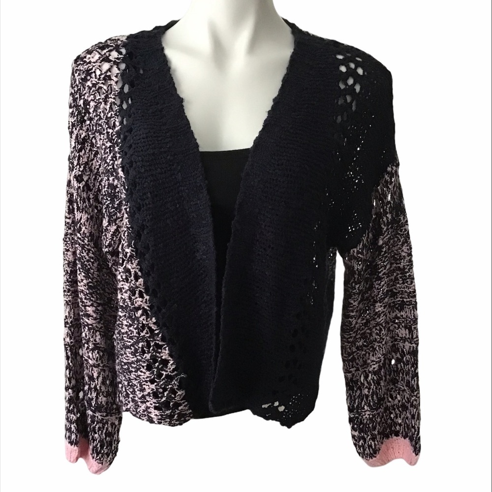 NWT. Luv Lane crochet sweater.